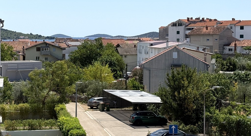 View from the penthouse in the new-build in Vodice
