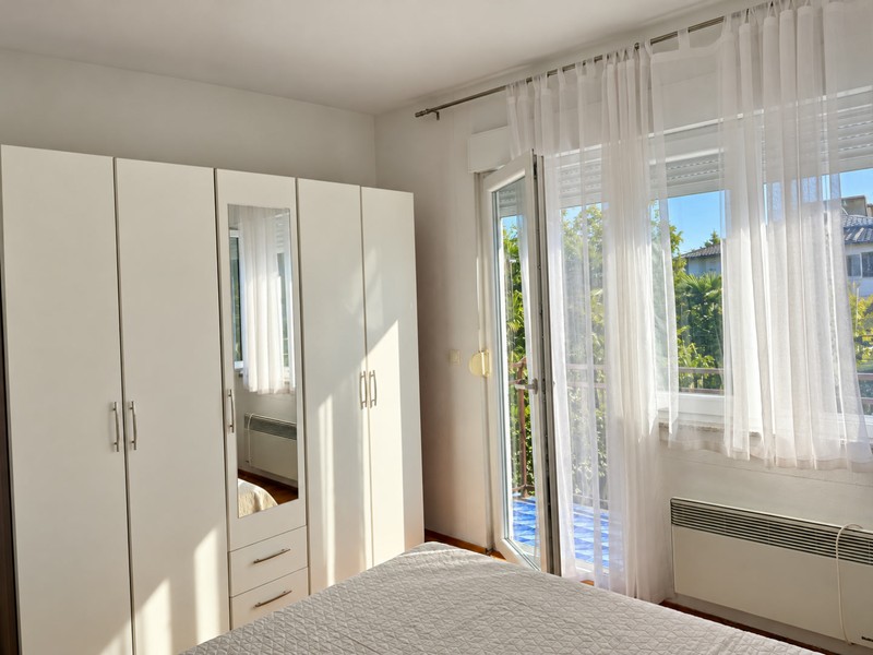 Bedroom with large wardrobe
