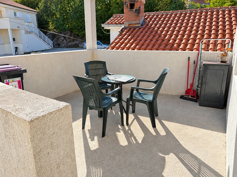 Terrace with garden furniture