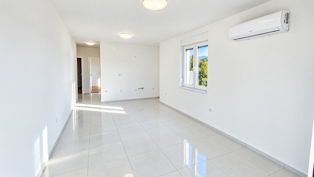 Living room with air conditioning