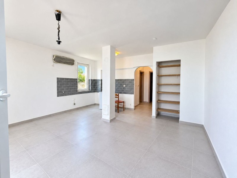 Bright living room with air conditioning