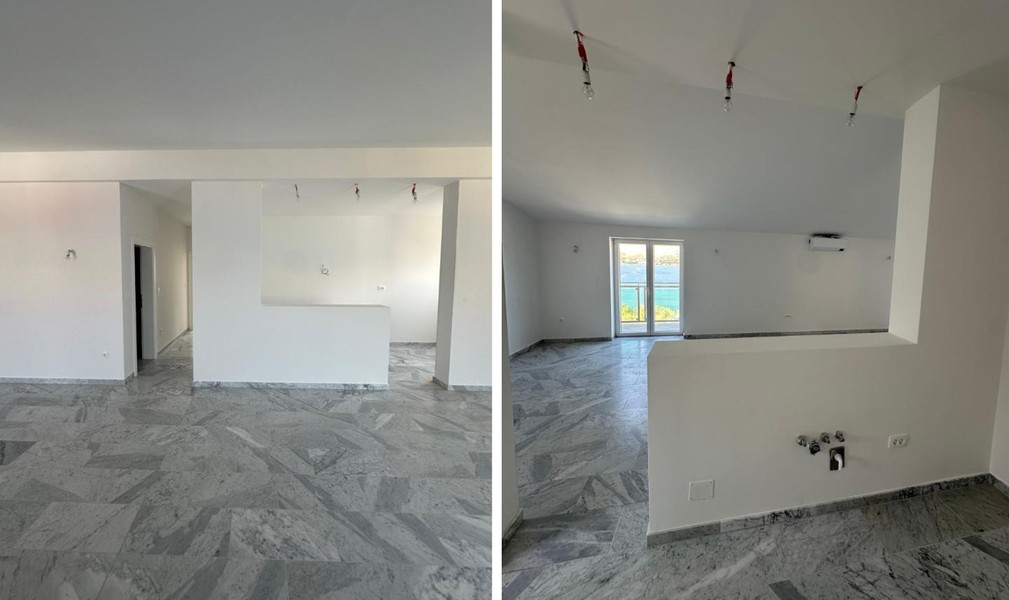 Living room with kitchen and loggia