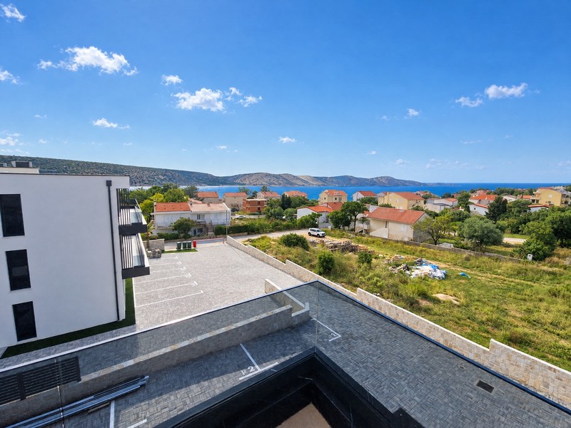 Terrace with a view over Stara Novalja
