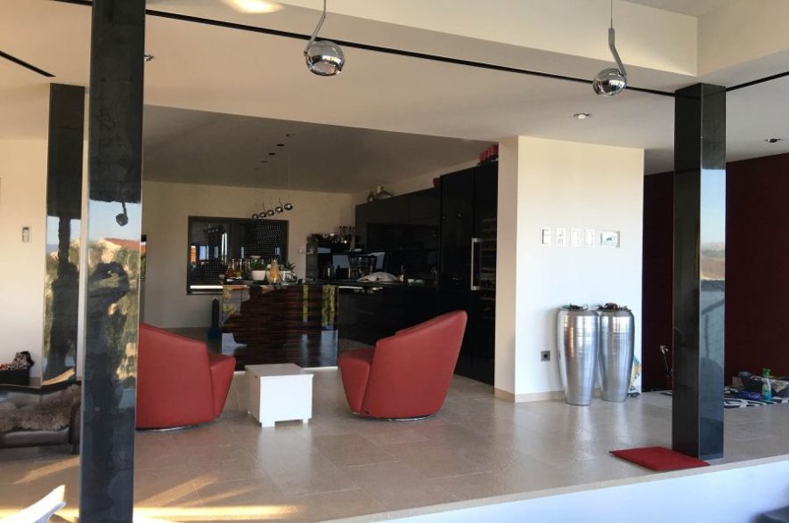 The apartment is furnished to a high quality.