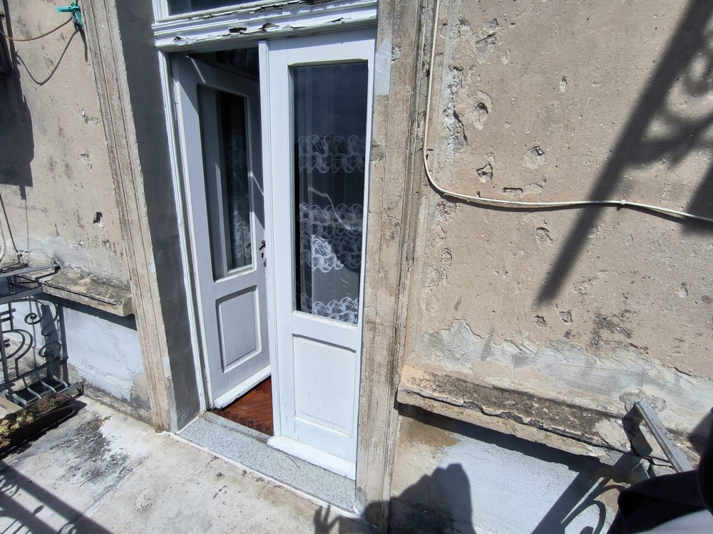 Entrance door to old building apartment Croatia