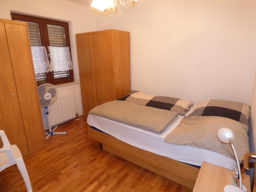 The bedroom.