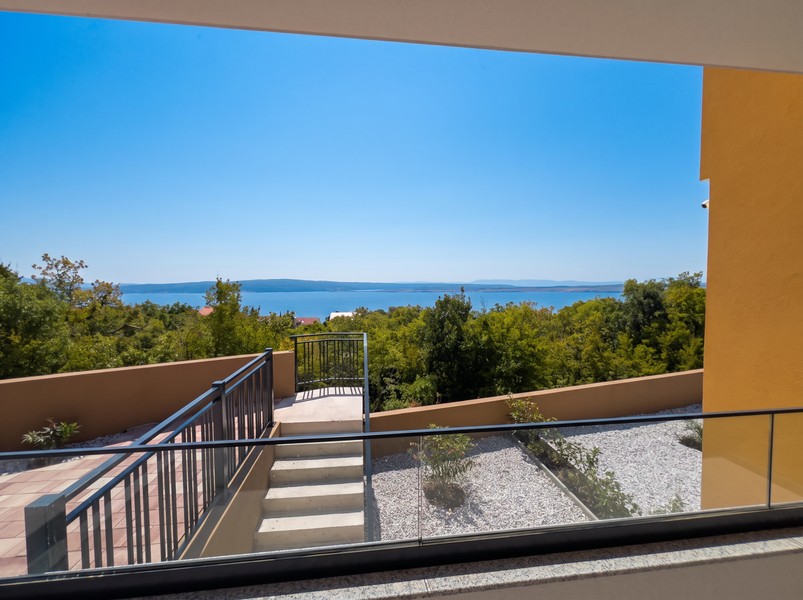 View from the terrace of the sea and the islands of Kvarner Bay - H2197