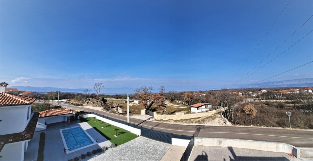 Sea view of property H2528, which is for sale on Krk Island in Croatia.
