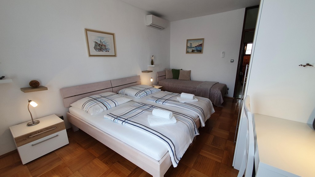 Bedroom with air conditioning