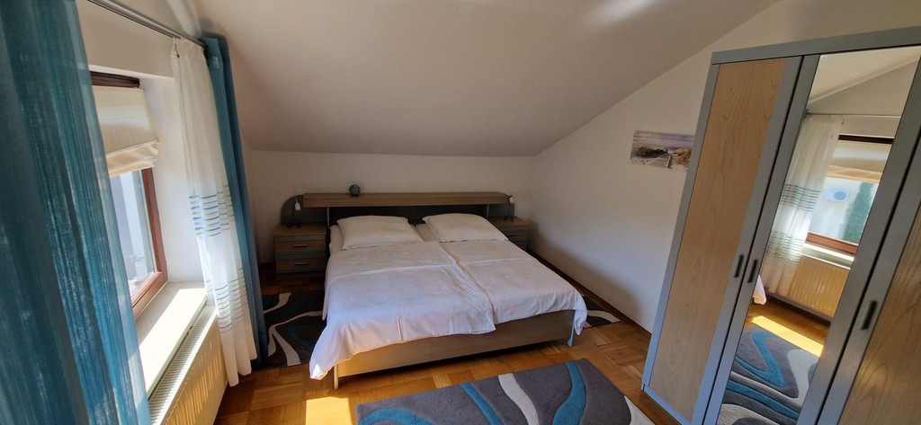 Bedroom with large window