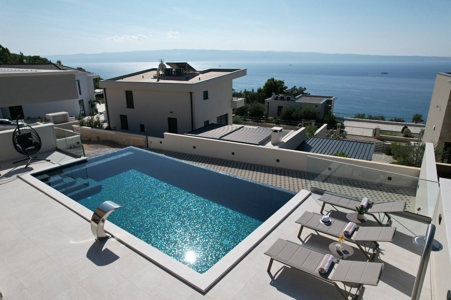 Sea view from the terrace of property H2679 in Croatia - Panorama Scouting.