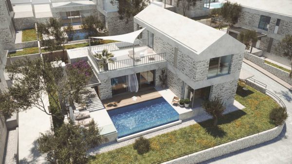 Mediterranean stone villa with infinity pool for sale in Croatia - Panorama Scouting property H2716.