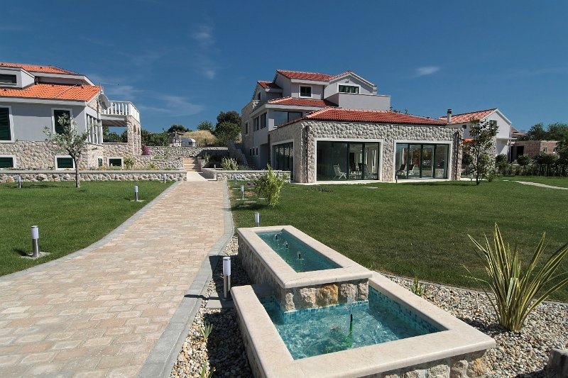 Part of the garden of the estate for sale here in Murter, Dalmatia