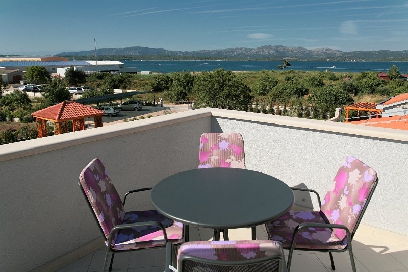 A view of the open fireplace in the luxury villa for sale on Murter, Dalmatia