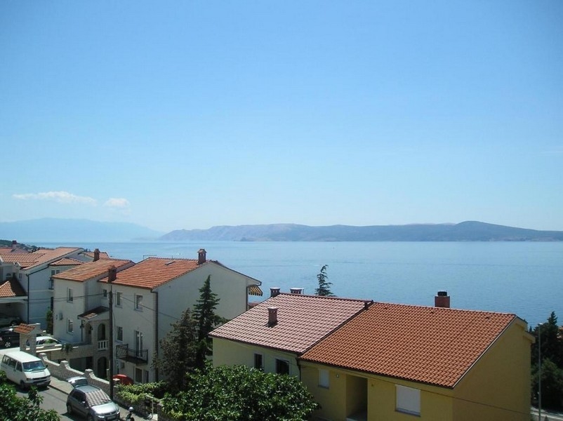 Sea view from house H3455, offered for sale in Crikvenica.