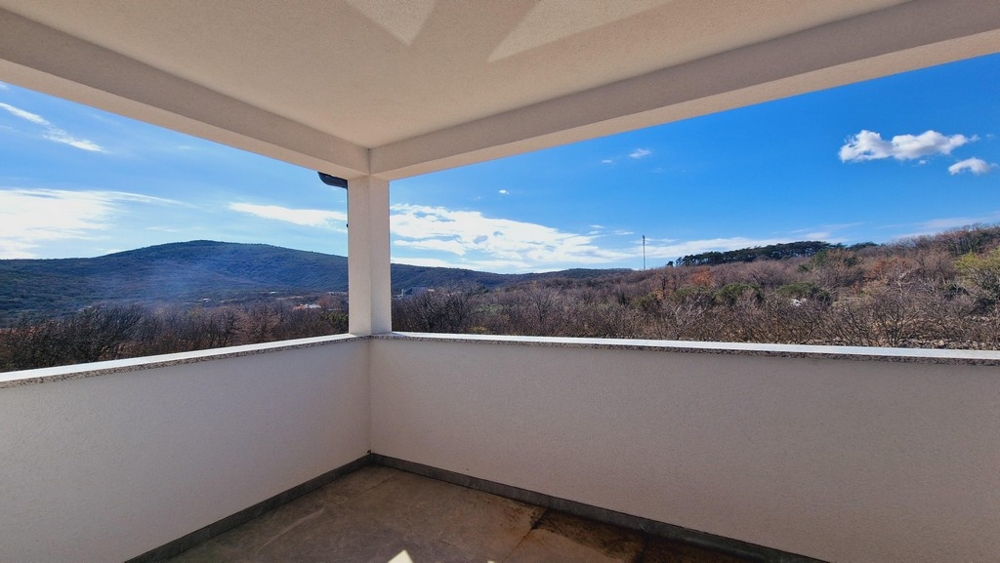 View from the terrace to the Mediterranean landscape on Krk - Haus H3668