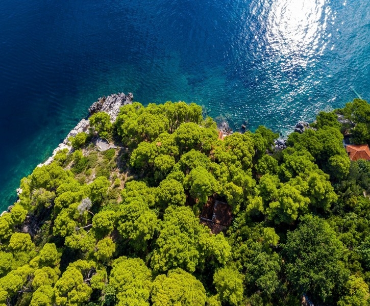 Mediterranean object in the 1st row to the sea for purchase in southern Dalmatia.