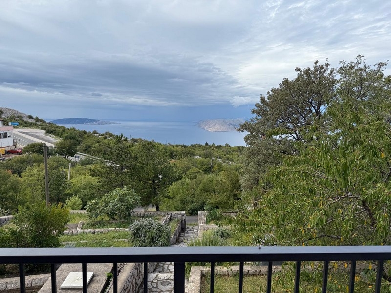 House with a beautiful sea view for sale at Lukovo, Senj region.