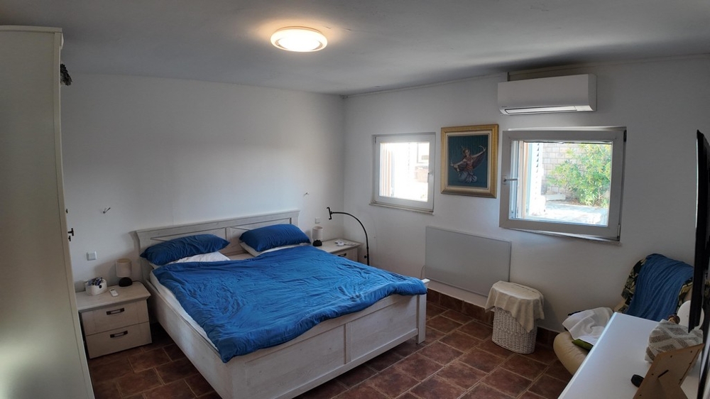 Bedroom with air conditioning on the ground floor