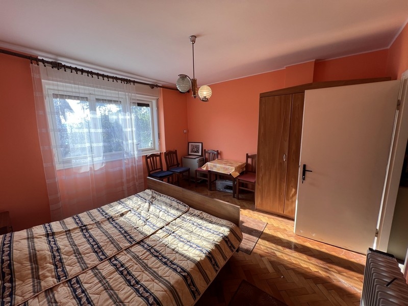 Bedroom with balcony and view