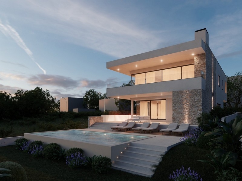 3D visualization of Villa H3793 in Primosten, Dalmatia.