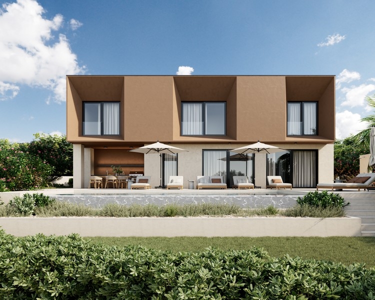 Modern villa with pool and terrace