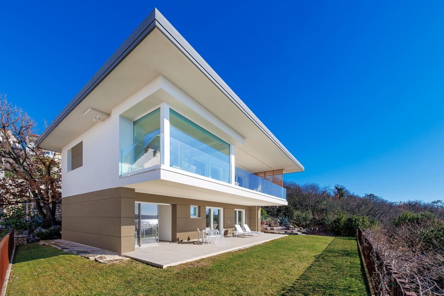 Buy a modern villa right by the sea in Croatia.