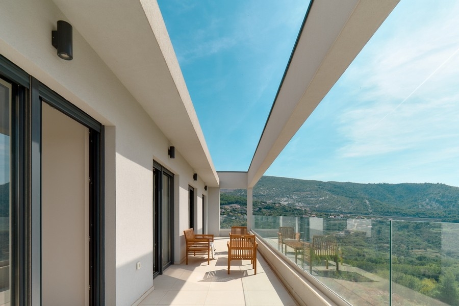 Modern luxury villa near Split in Croatia for sale.