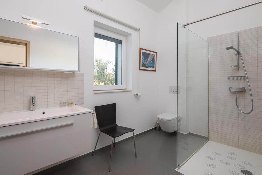 Modern bathroom with shower