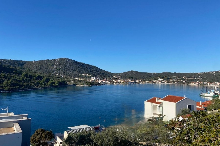 Bungalow with sea views for sale near Trogir in Croatia.
