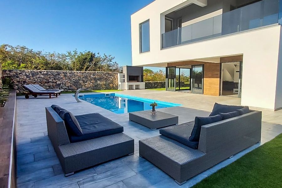 Modern villa with pool and sun terrace in Croatia