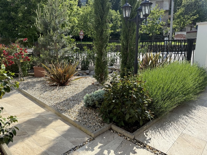 Well-kept garden with Mediterranean plants