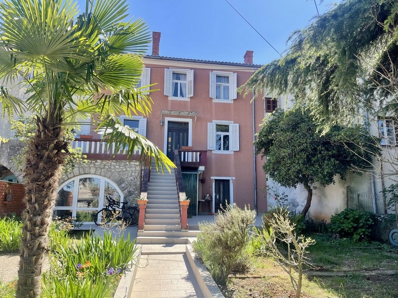 Terraced house island of Krk, Croatia.
