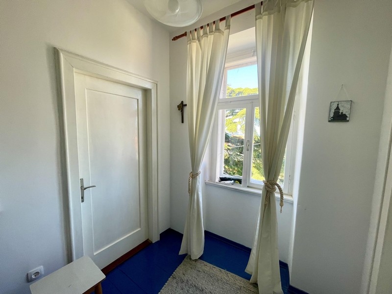Bright hallway with window and view of the greenery