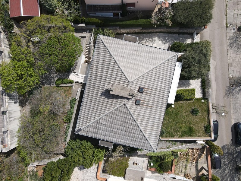 Roof view house Croatia property overview