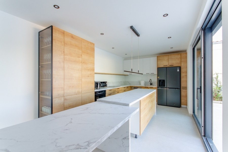 Kitchen of Villa H3903 on Solta in Croatia.