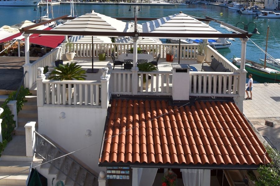 Sea view of property H3197 on Hvar in Croatia.