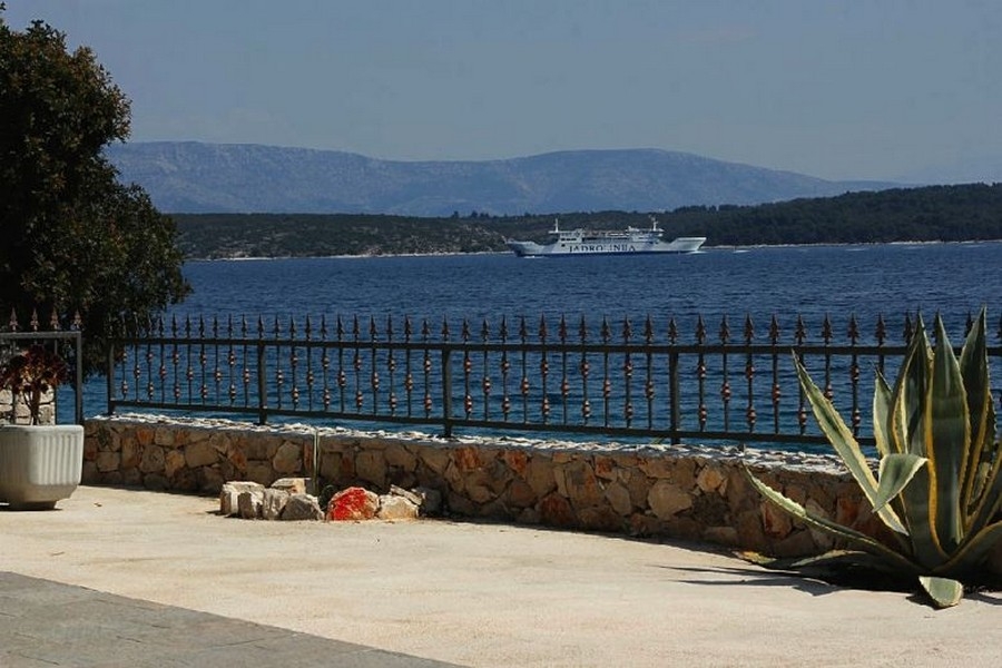Terrace overlooking the sea and coast