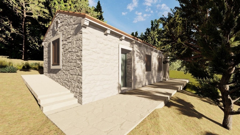 3D visualization of the property H3924 near Pula in Croatia.
