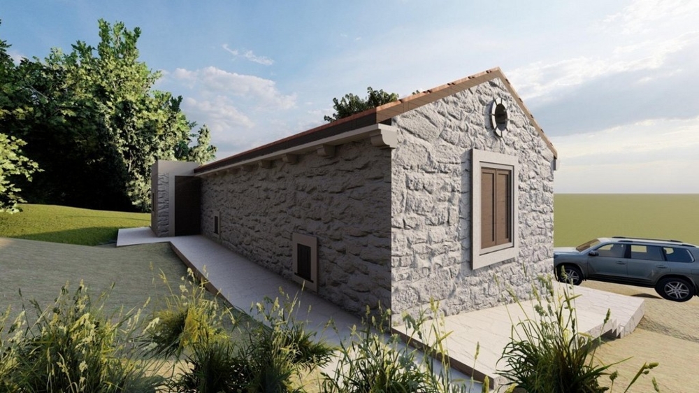 Detached house with stone elements and a quiet location