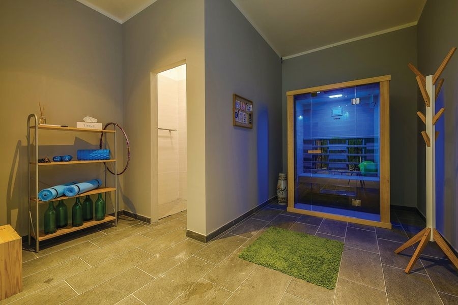Wellness area with sauna in the villa