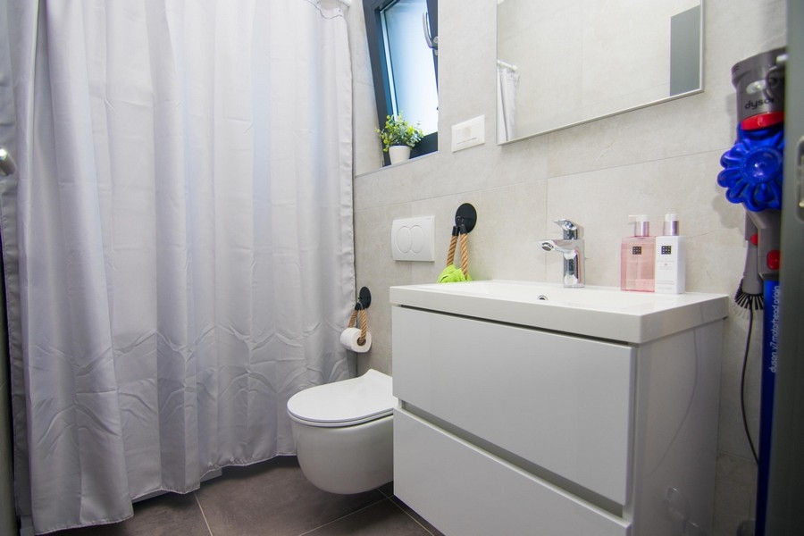 Modern equipped bathroom