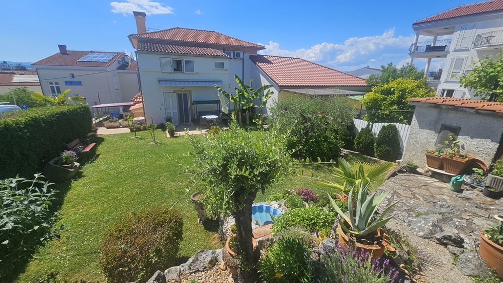 Garden view with Mediterranean plants