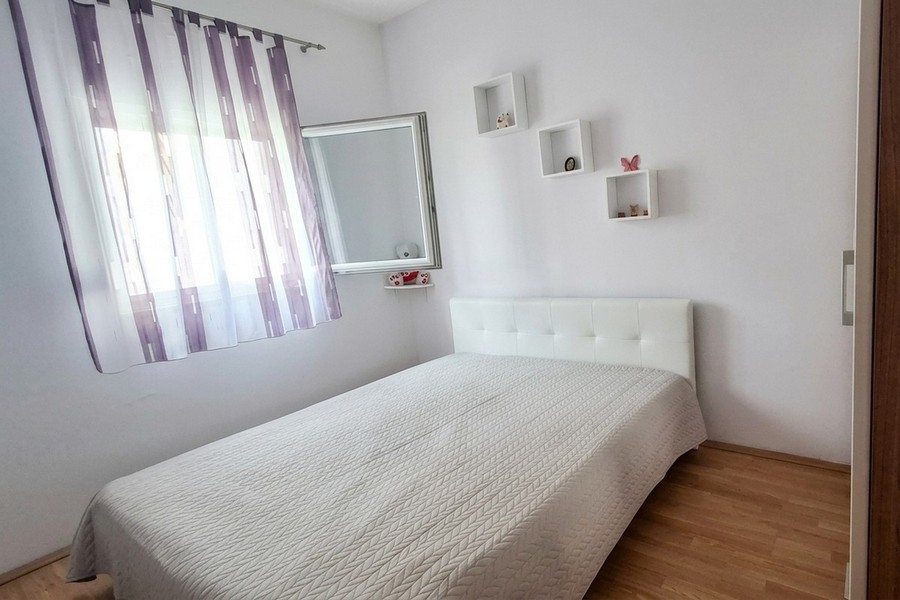 Guest room with bright interior