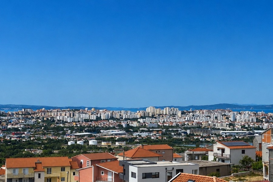 Panoramic views over Split and the coast