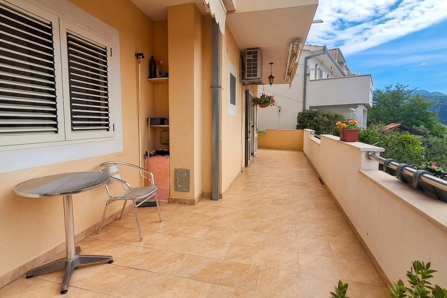 Spacious terrace with a view
