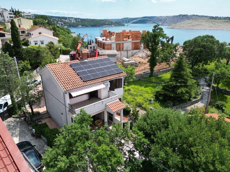 House with sea views near the coast in Croatia