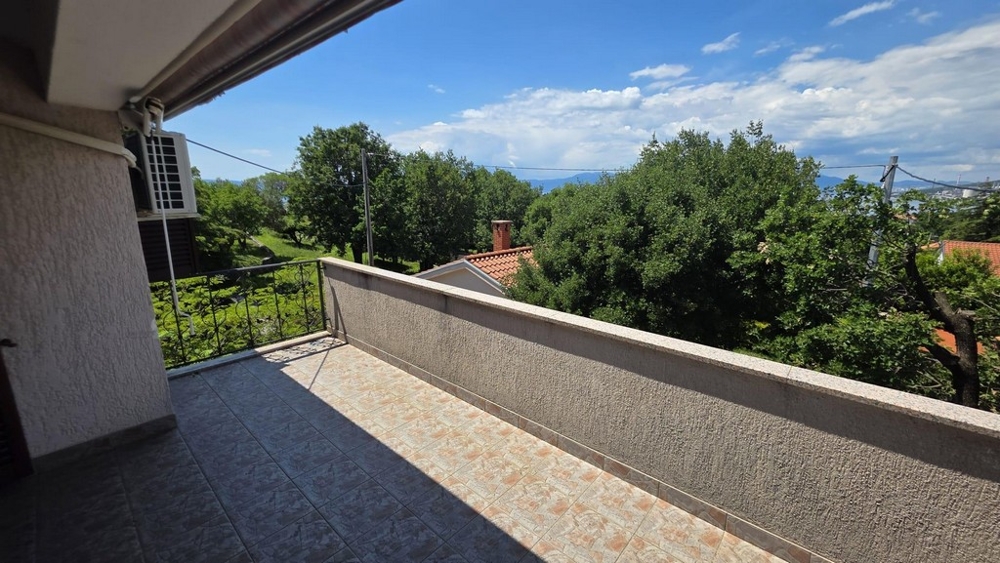 Balcony with a view and awning