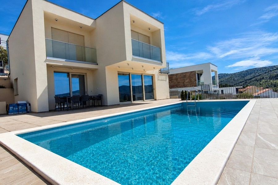 Luxury villa with pool and sea views near Sibenik in Croatia