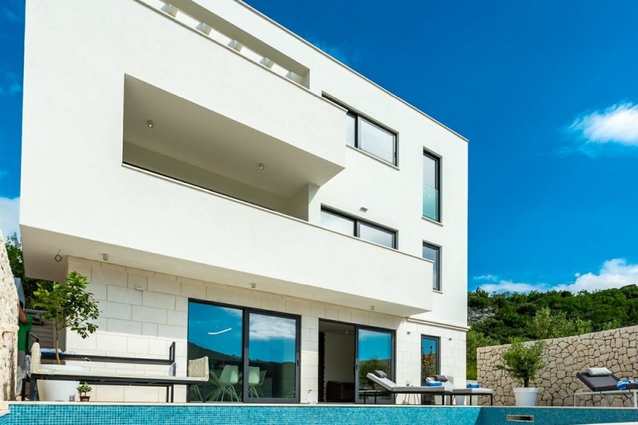 Modern villa with pool and terrace